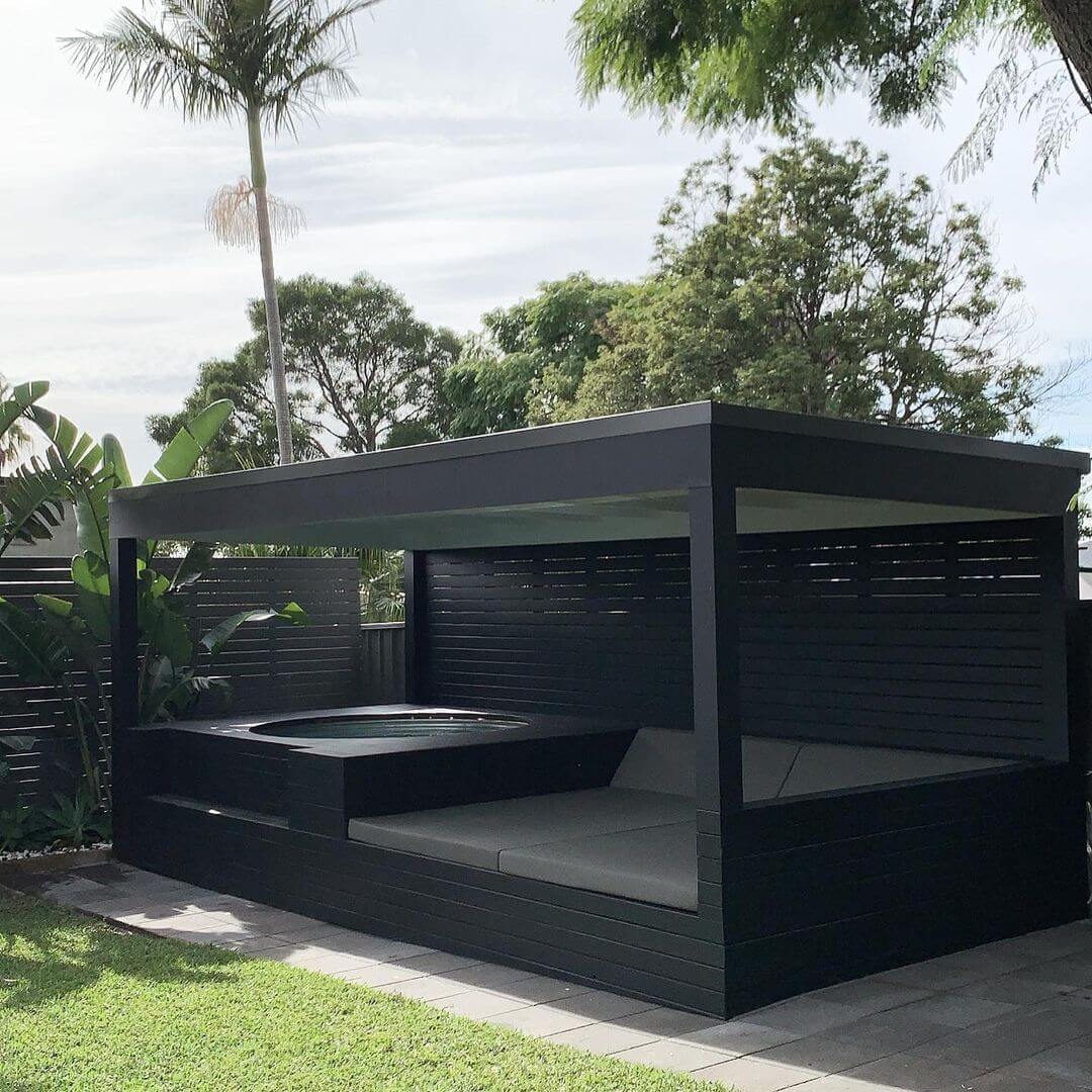 Install a pergola gazebo around pool