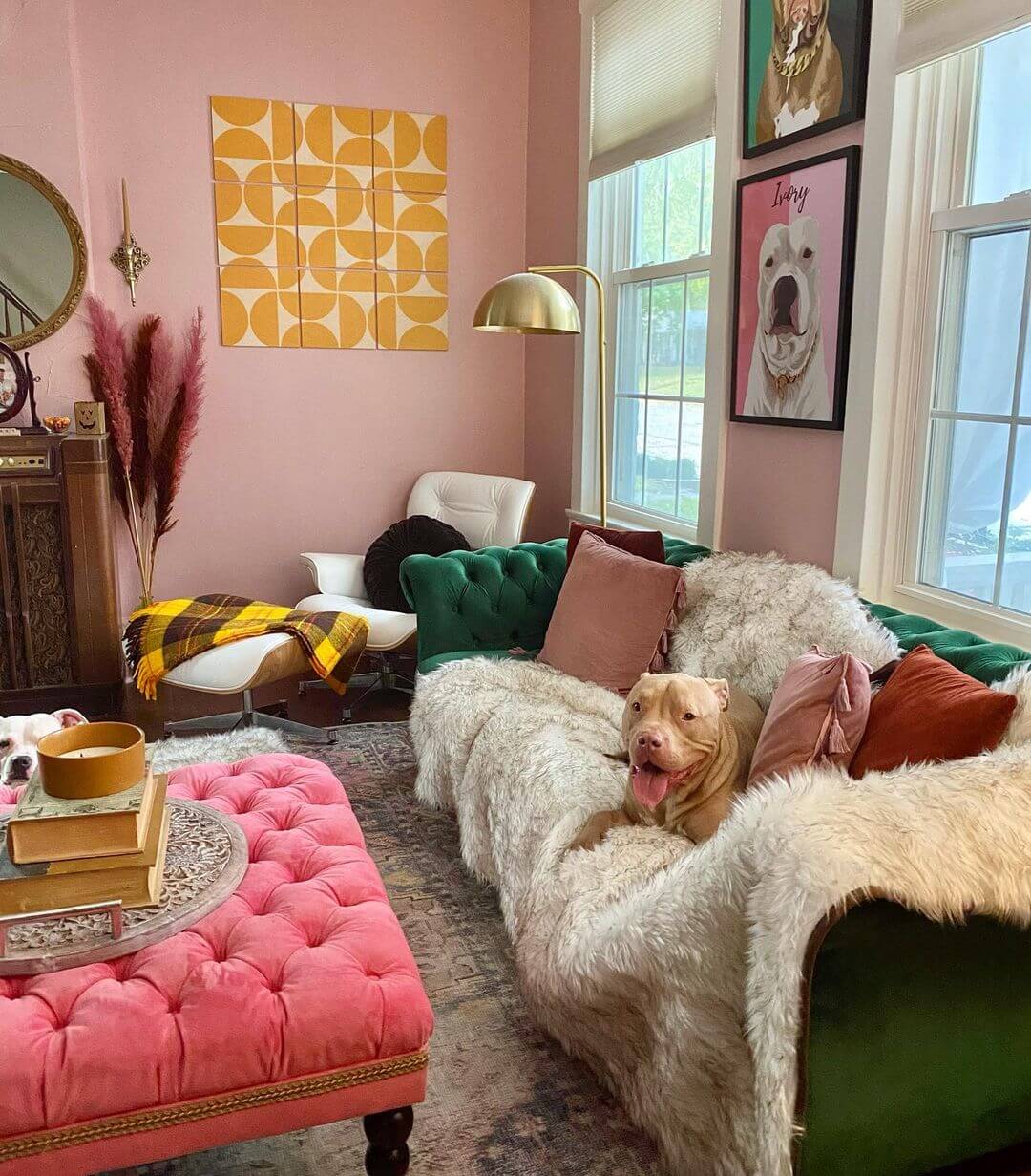 living room setup by ourcollectivehome