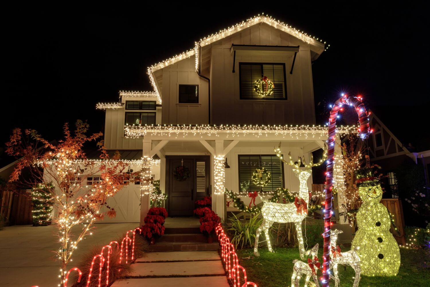House with Christmas Lights View more by