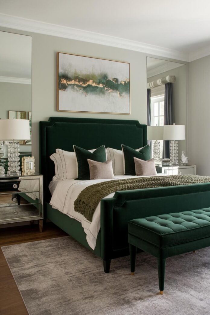 18 Dark Green Bedroom Ideas for a Stylish and Relaxing Space Trimmed — free download