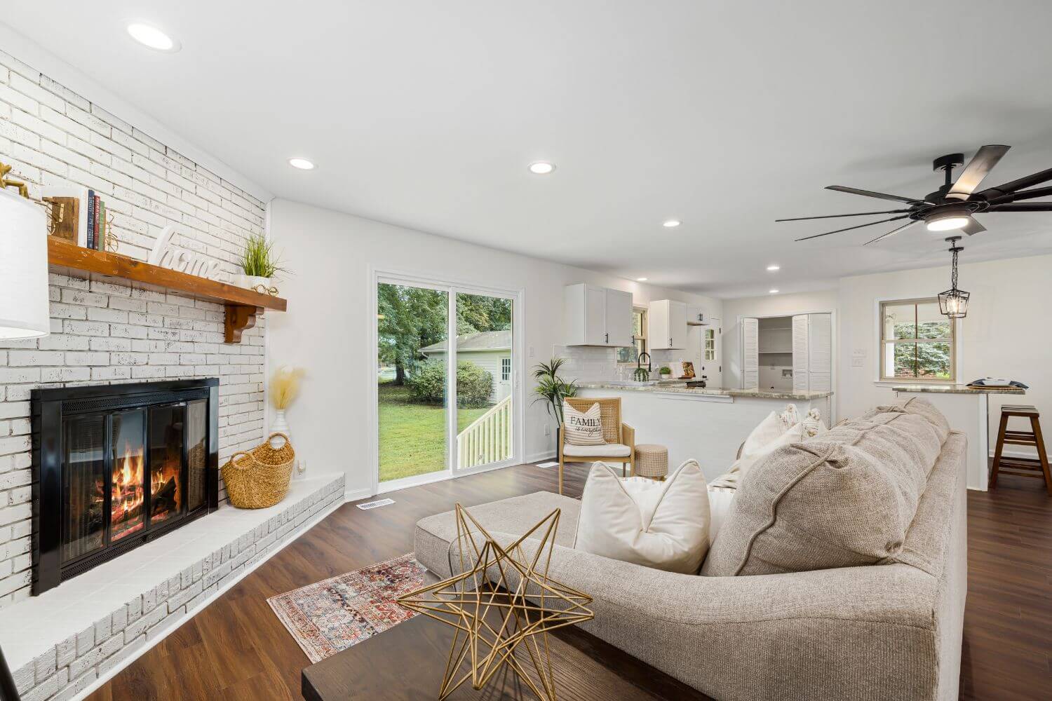 Interior design of a living room