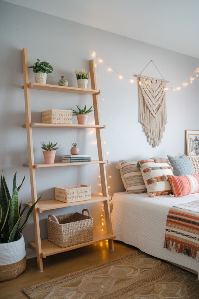 25 Bedroom Shelving Ideas That Make Storage Look Beautiful - Trimmed Roots