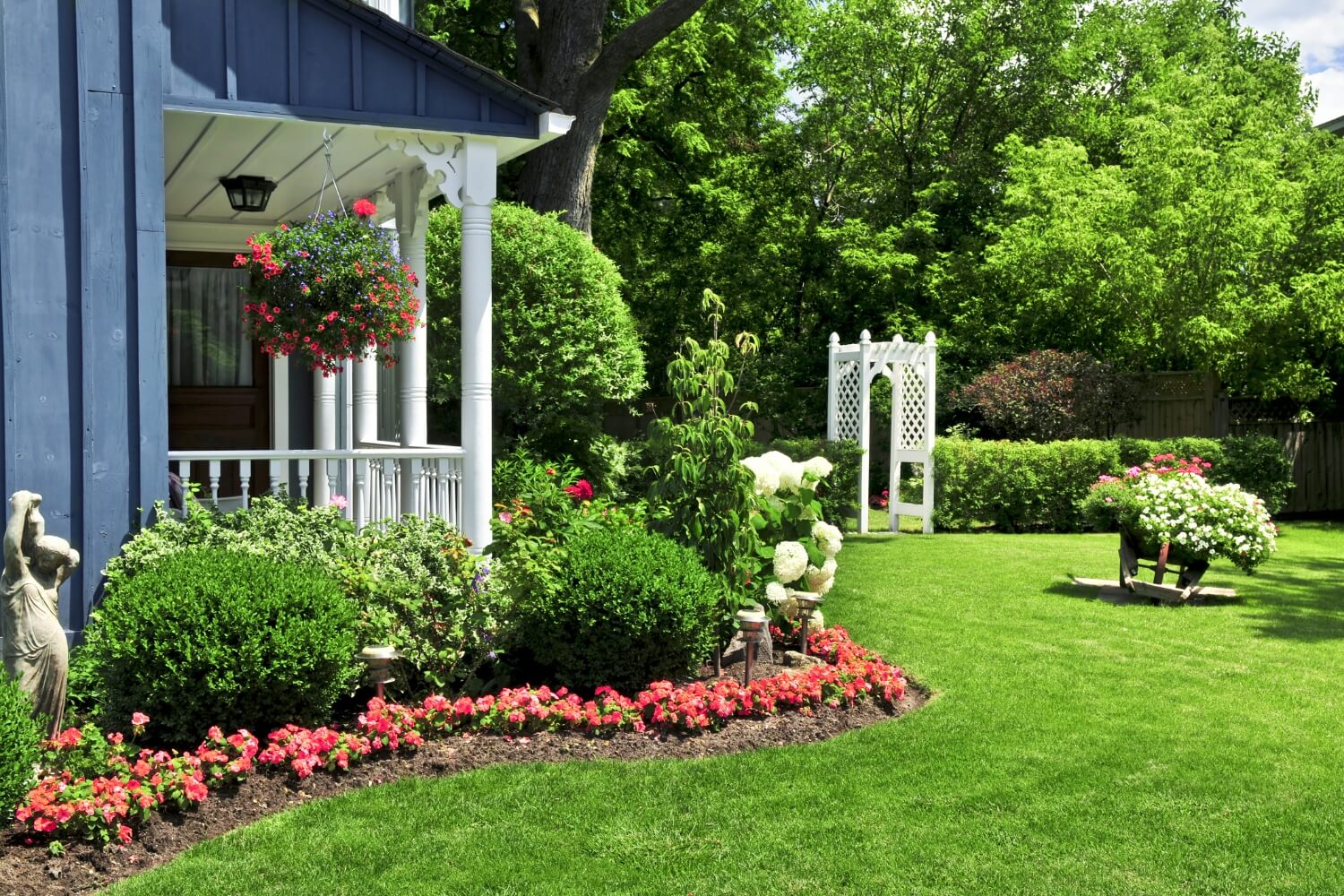 Front yard of a house garden