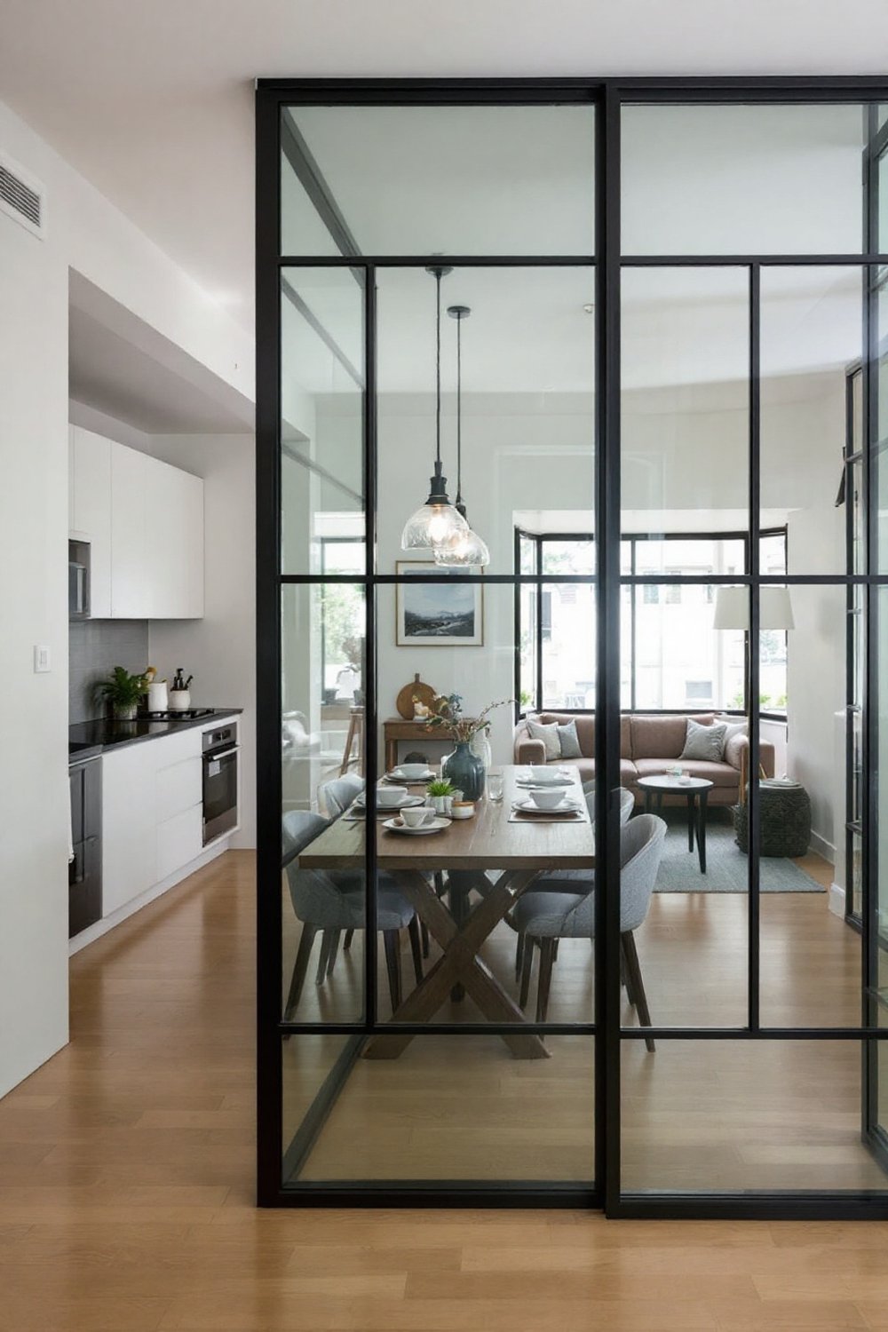 Use Glass Partitions for Subtle Separation